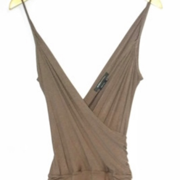 BCBG Sleeveless Ruching Wrap Long Maxi Dress $138 - Picture 2 of 5